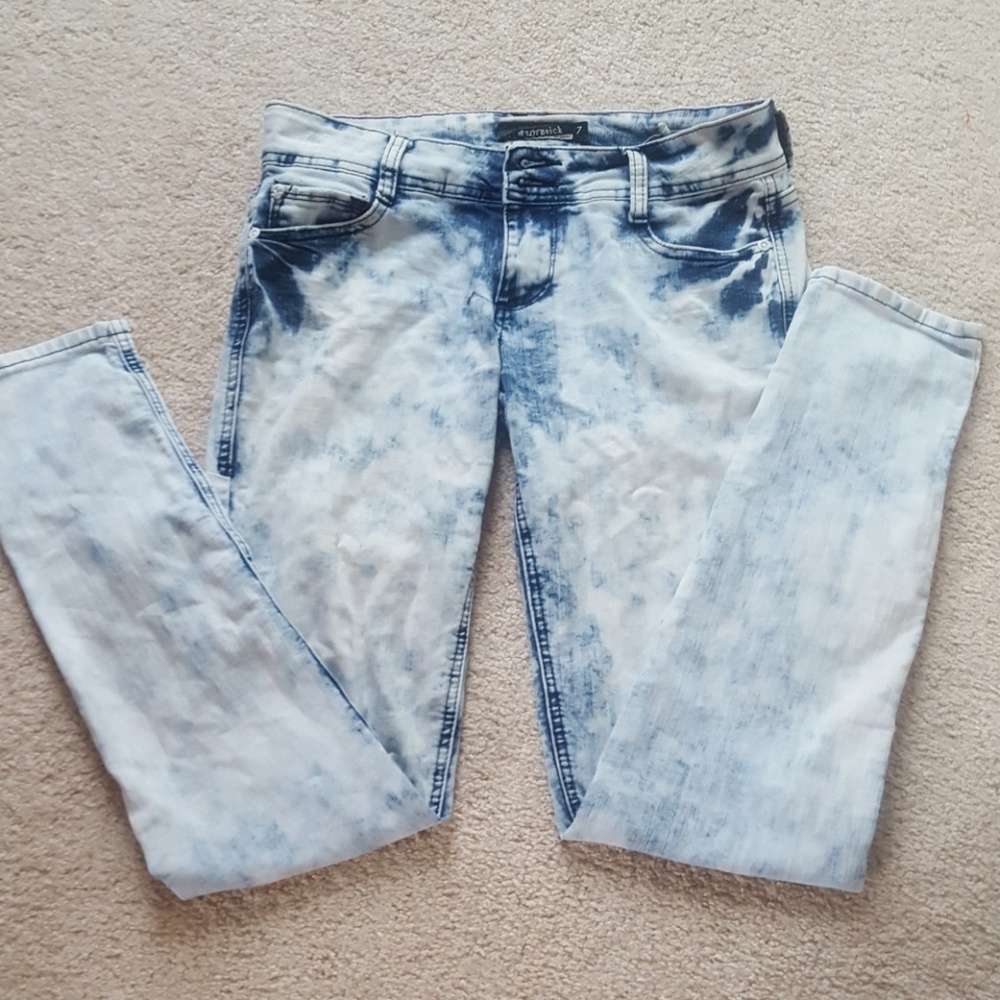 Lovesick skinny acid wash jeans size 7